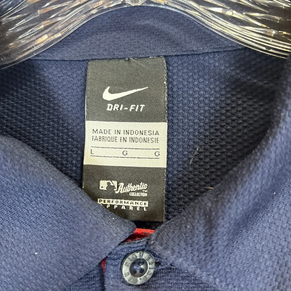 Minnesota Twins Nike Polo‎ Shirt Men's Large Dri-Fit Embroidered Logo Polyester